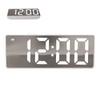 Digital Alarm Clock Temperature Display LED Mirror Electronic Clocks for