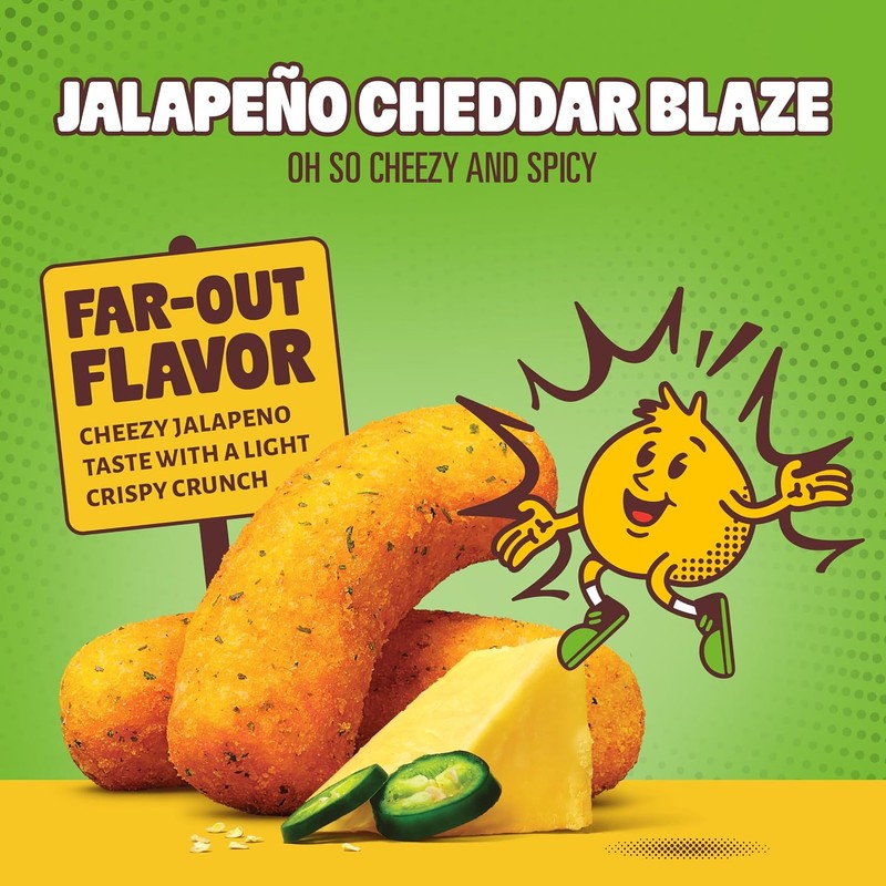 Hippeas Chickpea Puffs, Jalapeño Cheddar Blaze, 30 x 0.8 oz