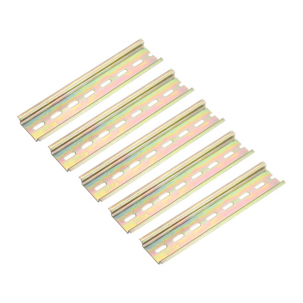 uxcell DIN Rail Slotted Iron Installation Guide 100mm Length 35mm