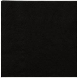 Hoffmaster 180313 Beverage Napkins, 2-ply, 9 1/2 X 9 1/2, Black, 1000/carton