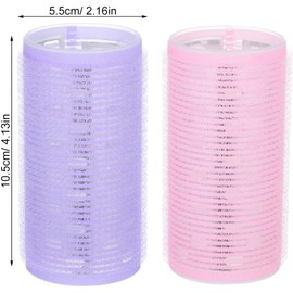 Lurrose 2 Rulos Para Cabello De Flequillo Rodillos Jumbo Sin Calor Para Volumen Y Rizos Naturales Herramienta Manual Para Cabello Corto Y Largo Estilo Fácil En Casa Y Salón