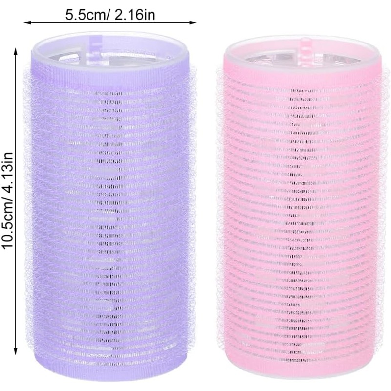 Lurrose 2 Rulos Para Cabello De Flequillo Rodillos Jumbo Sin