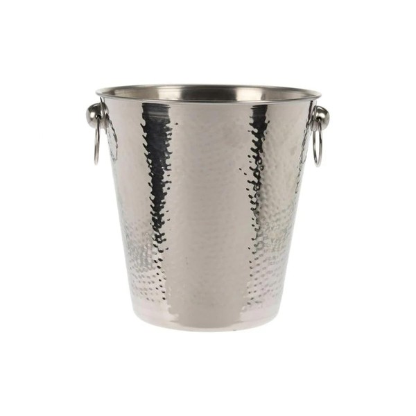 Champagne Cooler 20 cm Hammered Stainless Steel