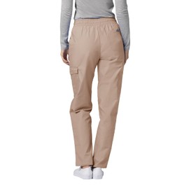 Adar Uniforms, Universal Scrubs for Women - Tapered Cargo Scrub Pants - 506 - Khaki - L