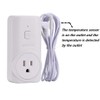 Digital WTC200 Wireless Thermostat Plug-in Temperature Controller Outlet, Remote temp