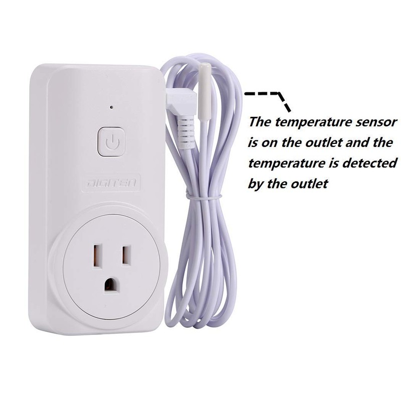 Digital WTC200 Wireless Thermostat Plug-in Temperature Controller Outlet, Remote temp