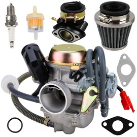 150cc gy6 carburetor PD24J for 4 Stroke Engines 125cc 150cc 152QMJ 157QMI 24mm for Motorcycle Scooter ATV Go Kart with Electric Choke Intake Manifold