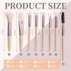 Set de 16 Brochas de Maquillaje de Viaje con Estuche.