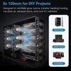 GDSTIME Big Airflow 3 x 120mm Fans DC 12V Powered
