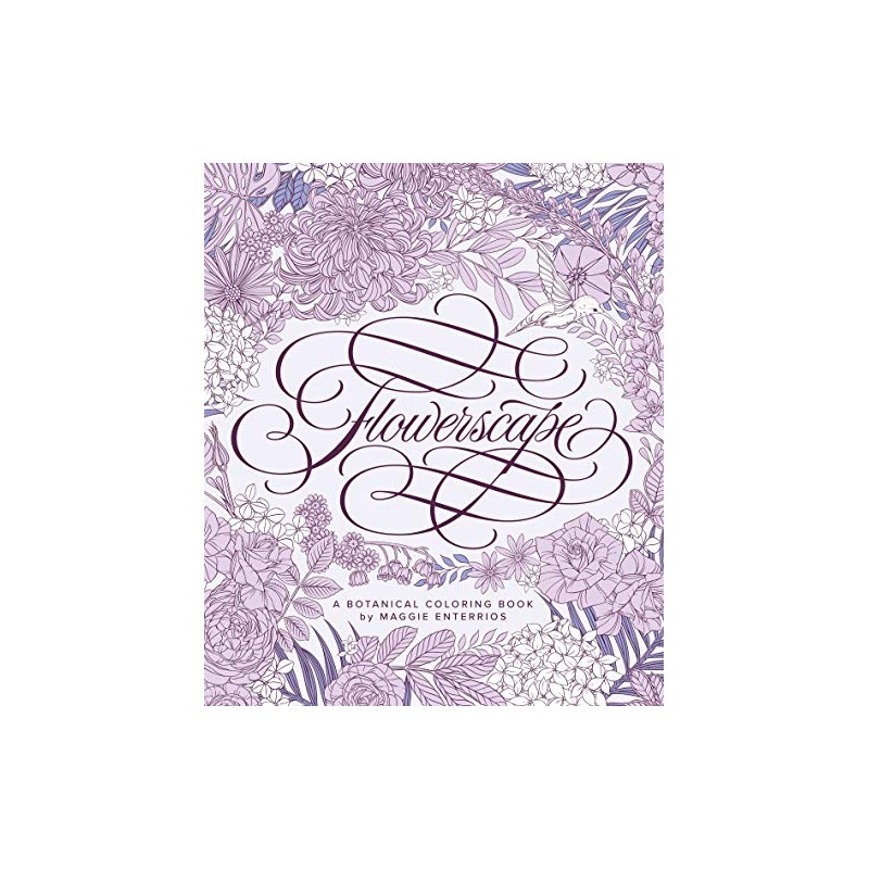 Flowerscape: A Botanical Coloring Book