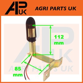 Rotating Flashing Amber Beacon Mount Flexible DIN Pole Tractor Mounting Light