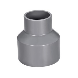 sourcing map PVC DWV Reducing Coupling Schedule 40 Gray 40mm x 63mm Socket
