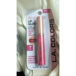 L.A. COLORS  Moisturizing Lip Gloss W/Aloe PARADISE PINK (C68646) Glossy Finish