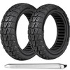 70/60-7.5 Off-Road Solid Scooter Tires : 11 Inch Tubeless Replacement