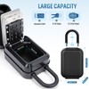 TEUEN Portable Key Lock Box, Waterproof Sturdy Lock Box for