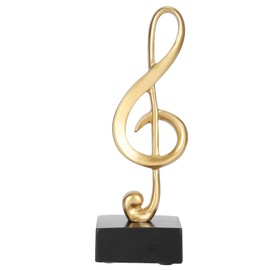 Music Note Statue Sculpture Figurine Symbol Ornaments Decoration Musical Sculpture Statue Piano Sculpture for Home Office Desk