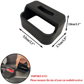 Car Seatbelt Buckle Guard, Child Seat Belt Lock Seatbelt Buckle Cover Seat Belt Lock Cover Black Seat Belt Lock, Buckle Guard for Kids/Special Needs, 2-Pack Fit Most Car (Expect Truck)