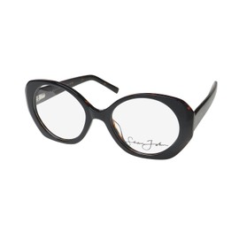 Sean John 6005 Very Bold Look Contemporary USA Designer Eyeglass Frame/Glasses [50-18-145, black over tortoise]