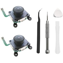 HEMAJUN（ヘマジュン）3D ジョイ スティック 2個 セット、PS VITA 2000 GPD WIN2に適合する 専用工具セット付属 (207-06)