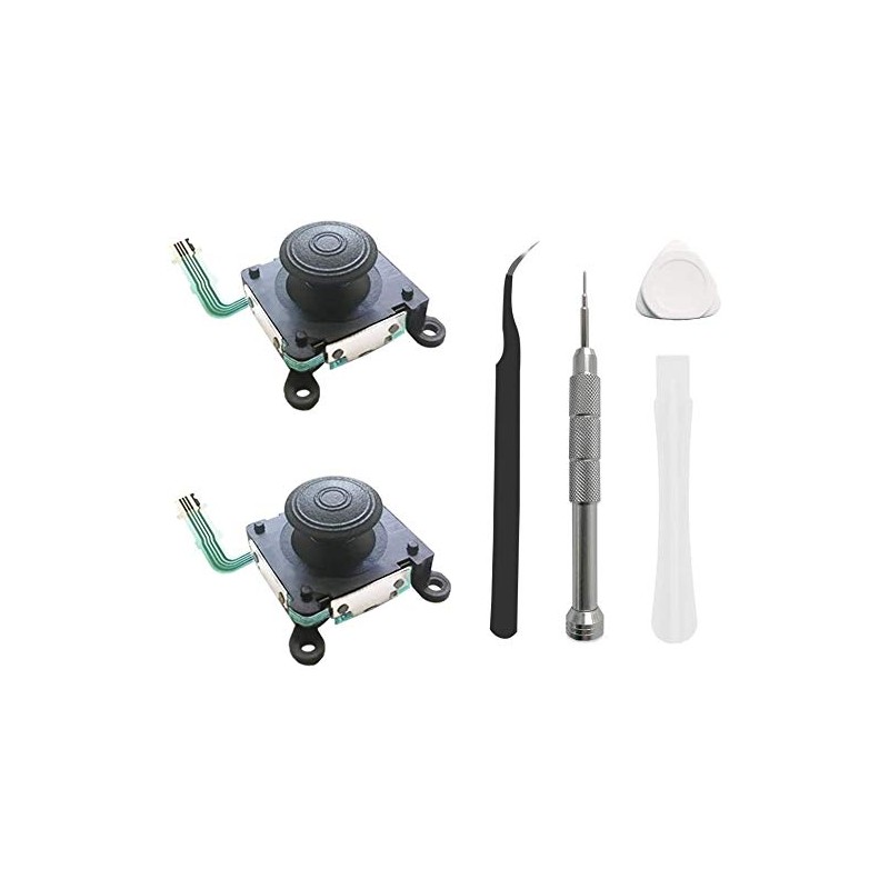 HEMAJUN（ヘマジュン）3D ジョイ スティック 2個 セット、PS VITA 2000 GPD WIN2に適合する 専用工具セット付属