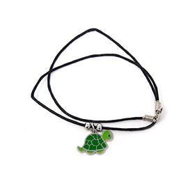Cornelißen Necklace Turtle Fashion Jewellery Enamelled Animals Turtle Enamel, Faux Leather