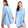 CLEARHOMES Women's Hospital Gown, Comfortable, Dignified, Convenient for the Elderly
