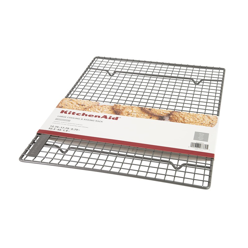 KitchenAid Nonstick Steel Cooling/Baking Rack, 12.5x17.75-Inch, Silver