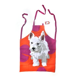 Westie Apron by Leslie Gerry,Multi,69cm x 89cm