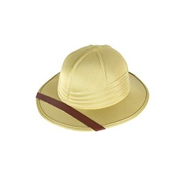 The Fancy Dress® New Adult Unisex Hats Bowler Trilby Gangster Santa Chef Pirate Cowboy Sailor Visor Rainbow Captain Hat Theme Party Accessory (Safari Hat)