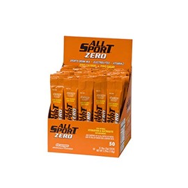 All Sport Powder Hydration Sticks | Zero Calorie | Performance Electrolyte Drink Mix | Sugar Free | 2x Potassium | Orange | 3 grams (50 Count)