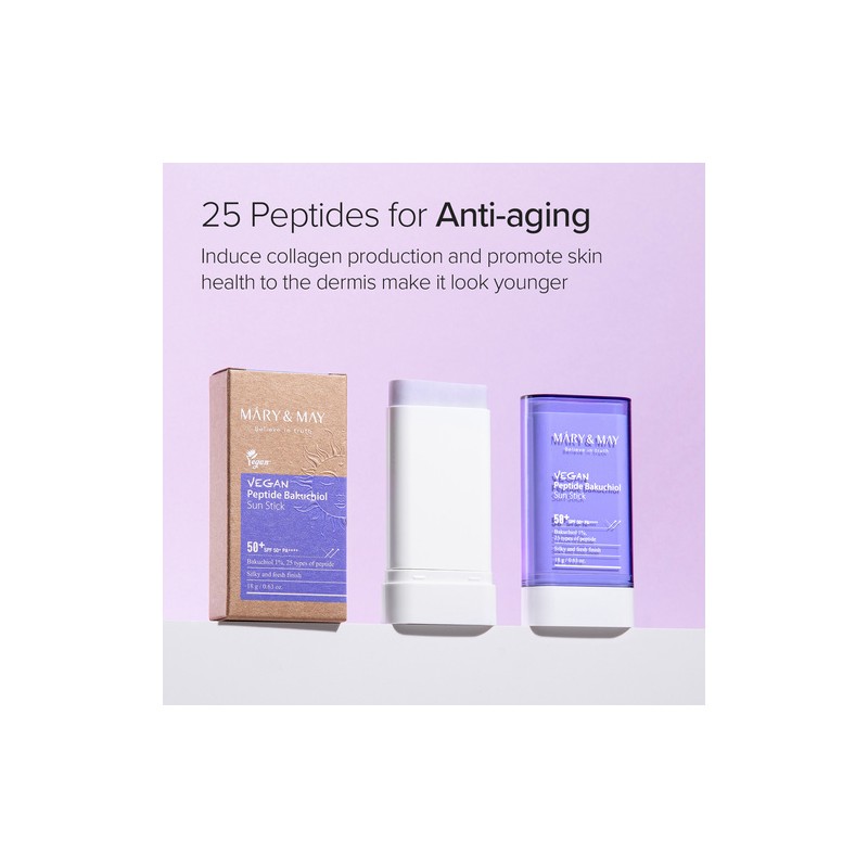 Mary&May [Mary&May]Vegan Peptide Bakuchiol Sun Stick SPF50+ PA++++