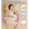 DONAMA Pregnancy Pillows for Sleeping, Memory Foam Maternity Pillow Support