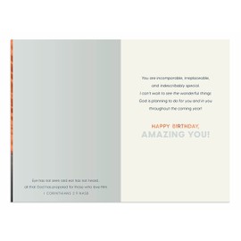 DaySpring - Tony Evans - Birthday - Where God is Taking You is Much Bigger - 3 Premium Cards (U1037)