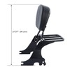 TCT-MOTORPARTS Backrest Sissy Bar & Luggage Rack Fit for Harley