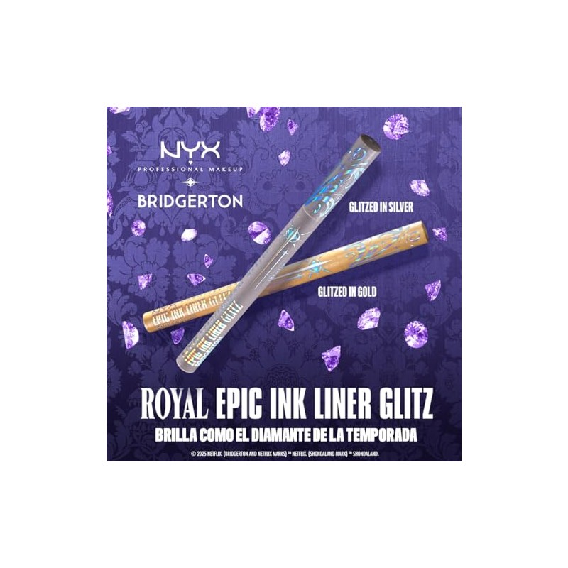 Nyx Professional Makeup, Bridgerton delineador de ojos, Tono: Glitzed in