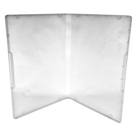 (6) CheckOutStore Plastic Storage Cases for Rubber Stamps with 8 Tabs, 1/2" (14mm) inch Spine Size (Clear)