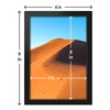 LaVie Home 5.5x8.5 Picture Frame for Wall Display, 5.5x8.5 Black