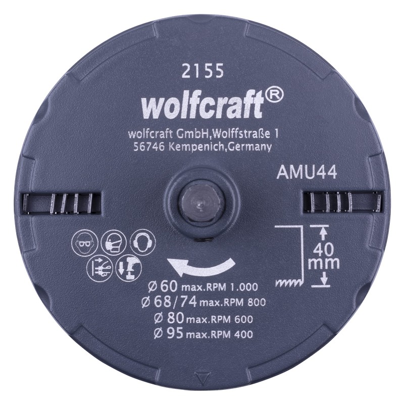 Wolfcraft 2155000 Super-hole saw accessory, 5 PieceCut depth: 40 mm,