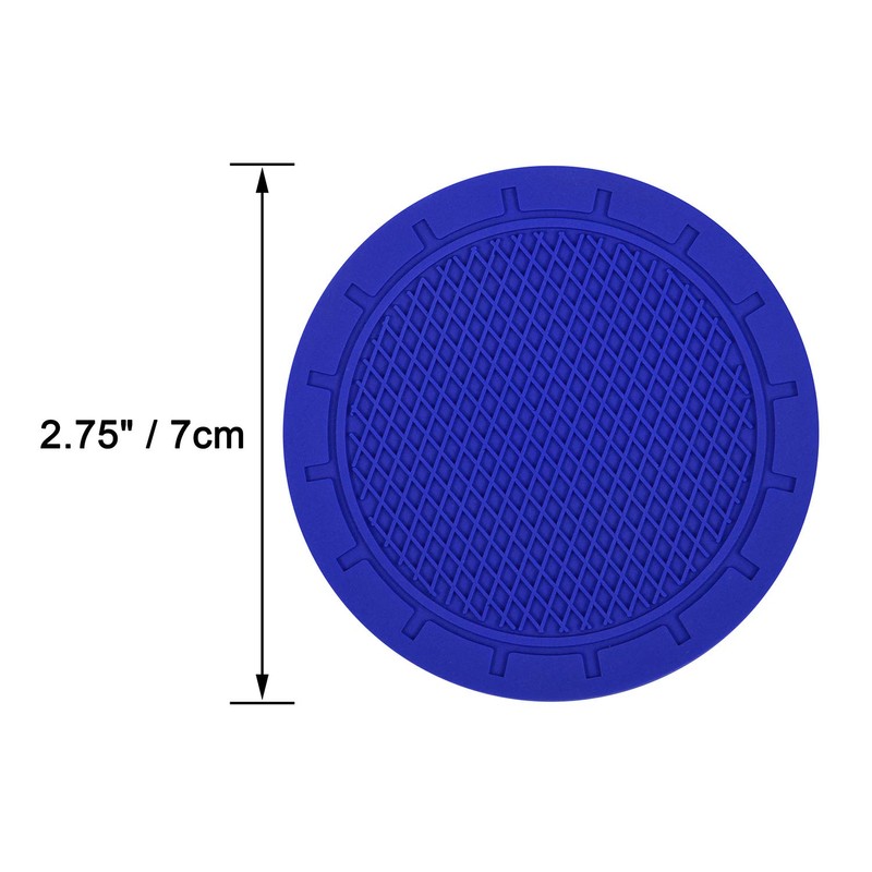 Car Coasters, Wisdompro 4 Pack PVC Car Cup Holder Insert