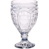 FITZ AND FLOYD TRESTLE GLASSWARE ORNATE GOBLETS 4 PIECE SET,