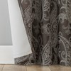 Sun Zero Pedra Paisley Embroidery 100% Blackout Back Tab Curtain