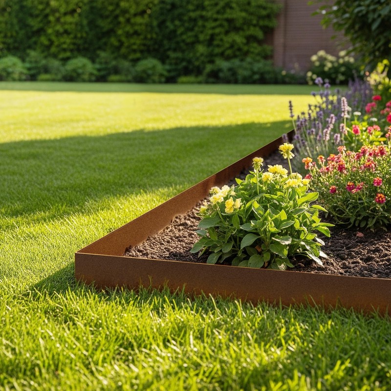 Worth Garden 20ft. Galvanized Steel Landscape Edging - 6-Pack 6.5"