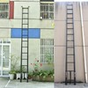 Extension Ladder w/Detachable Hook 16.5ft Telescoping Ladder Aluminum Ladder 5m,