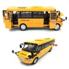 9" Pull Back School Bus,Light Up & Sounds Die-cast Metal