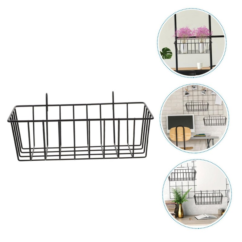 Zerodeko 2Pcs Wall Mount Hanging Wire Baskets for Kitchen Bathroom
