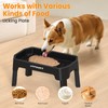 URPOWER Mess Proof Elevated Dog Bowls 4 Height Adjustable Raised