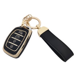 vurbemes TPU Key Fob Cover Case fit for 2019 2018 2017 2016 2015 2014 2013 Hyundai Sonata Tucson Elantra Keyless Entry Key Fob (Green)