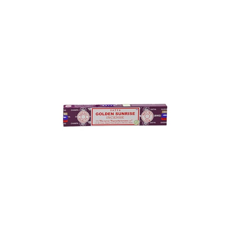 VIE Satya Incense Sticks, 12 Packs x 15g, Golden Sunrise
