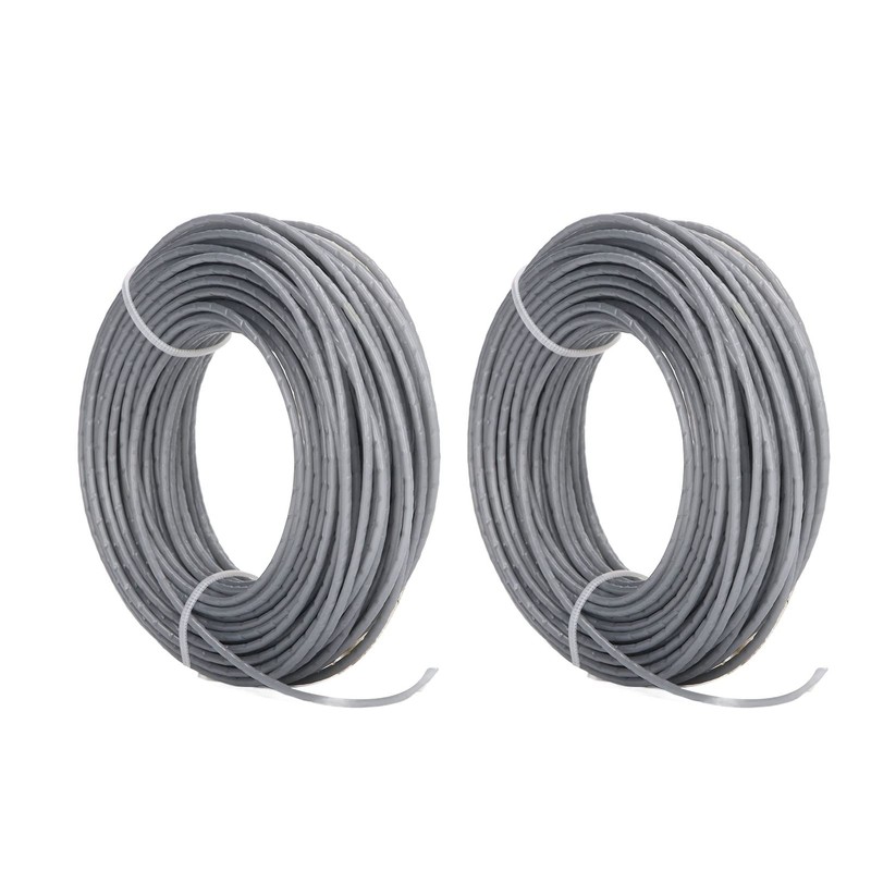 2PCS 24m 2.0mm Grass Trimmer Line, Lawn Mower Wire Rope