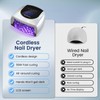 Ayshone Professional Rechargeable 96W UV LED Nail Lamp, Cordless UV